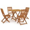 vidaXL Ensemble &agrave; manger de jardin pliable 5 pcs Bois d'acacia solide