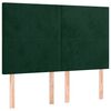vidaXL Cadre de lit sans matelas vert fonc&eacute; 140x200 cm velours