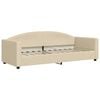 vidaXL Lit de repos sans matelas cr&egrave;me 80x200 cm tissu