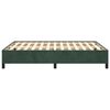 vidaXL Cadre de lit sans matelas vert fonc&eacute; 140x200 cm velours