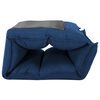 vidaXL Chaise pliable de sol Bleu Tissu