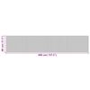 vidaXL Tapis rectangulaire marron fonc&eacute; 80x400 cm bambou
