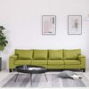 vidaXL Canap&eacute; &agrave; 4 places Vert Tissu
