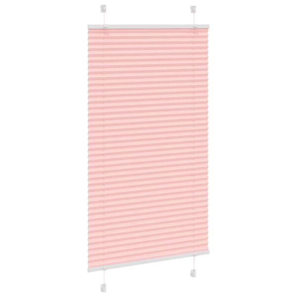 vidaXL Store pliss&eacute; rose 70x100 cm largeur du tissu 69,4 cm polyester