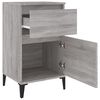 vidaXL Table de chevet sonoma gris 40x35x70 cm