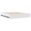 vidaXL Cadre de lit sans matelas blanc 180x200 cm bois d'ing&eacute;nierie
