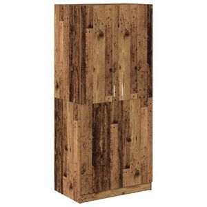 vidaXL Garde-robe vieux bois 90x52x200 cm bois d'ing&eacute;nierie