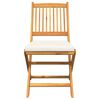 vidaXL Chaise pliante avec coussin 4 pcs Blanc 49 x 57.5 x 92cm