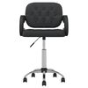vidaXL Chaises pivotantes &agrave; manger lot de 6 noir similicuir