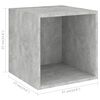 vidaXL Ensemble de meuble TV 3 pcs Gris b&eacute;ton Bois d'ing&eacute;nierie