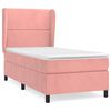 vidaXL Sommier &agrave; lattes de lit et matelas Rose 80x200 cm Velours