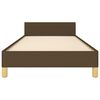 vidaXL Cadre de lit sans matelas marron fonc&eacute; 80x200 cm tissu