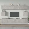 vidaXL Ensemble de meubles TV 6 pcs Gris b&eacute;ton Bois d'ing&eacute;nierie
