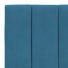 vidaXL Coussin de t&ecirc;te de lit Hanko bleu 80 cm velours