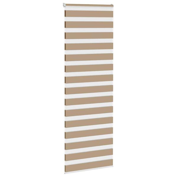 vidaXL Store z&egrave;bre marron sable largeur du tissu 80,9 cm polyester