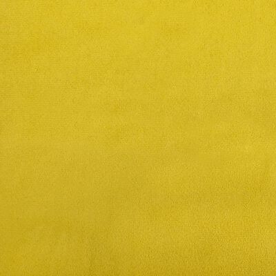 vidaXL Repose-pied jaune 77x55x31 cm velours