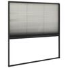 vidaXL Moustiquaire pliss&eacute;e &agrave; fen&ecirc;tre Aluminium Anthracite 120x120 cm