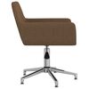 vidaXL Chaises pivotantes &agrave; manger lot de 4 marron tissu