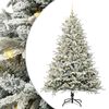 vidaXL Arbre de No&euml;l artificiel pr&eacute;-&eacute;clair&eacute; avec ensemble de boules