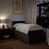 vidaXL Sommier &agrave; lattes de lit avec matelas Marron fonc&eacute; 80x200 cm