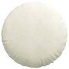 vidaXL Coussins de si&egrave;ge 2 pcs Cr&egrave;me &Oslash; 40 x 13 cm Velours