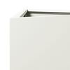 vidaXL Jardini&egrave;re blanc triangulaire 30x26x75 cm acier