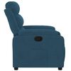 vidaXL Fauteuil inclinable bleu velours