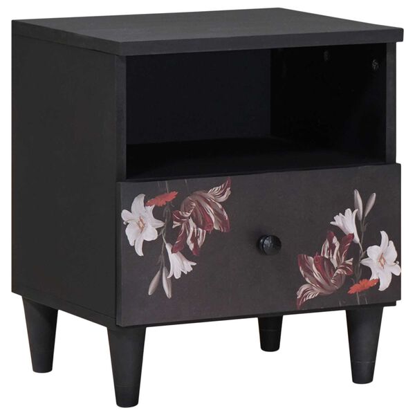 vidaXL Table de chevet Marron 40 x 33 x 46 cm Bois de mangue massif