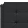 vidaXL Cadre de lit sans matelas Zadar noir 140x190 cm similicuir