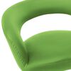 vidaXL Chaises &agrave; manger lot de 4 vert similicuir