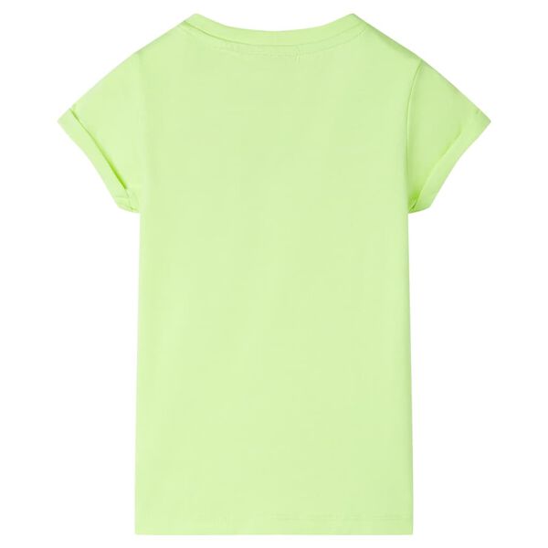 T-shirt pour enfants jaune n&eacute;on 140