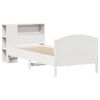 vidaXL Lit biblioth&egrave;que sans matelas blanc 100x200 cm bois pin massif