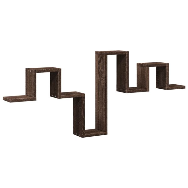 vidaXL &Eacute;tag&egrave;re murale ch&ecirc;ne marron 104,5x10x43 cm bois d'ing&eacute;nierie
