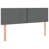 vidaXL Lit avec rangement et matelas Gris fonc&eacute; 140 x 200 cm