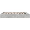vidaXL Cadre de lit sans matelas gris b&eacute;ton 200x200 cm