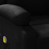 vidaXL Fauteuil de massage Noir Similicuir