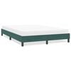 vidaXL Cadre de lit sans matelas vert foncé 160x220 cm velours