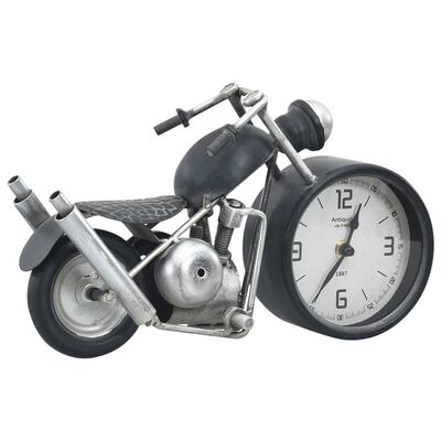 vidaXL Horloge de table Anthracite 32x10,5x18 cm Fer et MDF