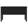 vidaXL Table basse Noir 102x49x55 cm Bois massif de pin