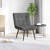 vidaXL Chaise de relaxation gris fonc&eacute; 64x74x84 cm velours