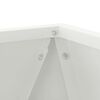 vidaXL Jardini&egrave;re Blanc 30 x 30 x 30 cm Acier