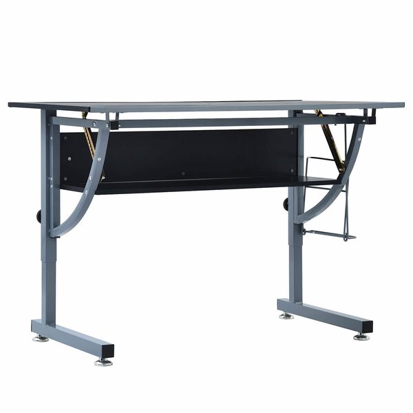 vidaXL Table &agrave; dessin Noir 110 x 60 x 87 cm Panneau de particules