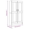 vidaXL Biblioth&egrave;que Ch&ecirc;ne fum&eacute; 82,5x30,5x150 cm Bois d'ing&eacute;nierie