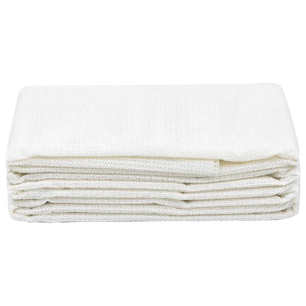 vidaXL Tapis de tente 100x500 cm Blanc