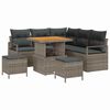 vidaXL Ensemble de canap&eacute; de jardin 8 pc 7-Nombre de places Gris