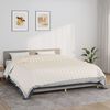 vidaXL Couverture lest&eacute;e Cr&egrave;me clair 220x260 cm 11 kg Tissu