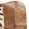 vidaXL Chaise &agrave; bascule Marron Cuir v&eacute;ritable