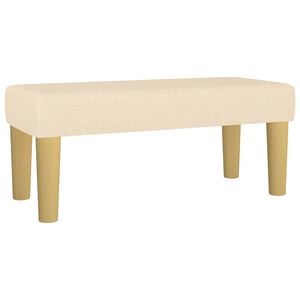 vidaXL Banc Cr&egrave;me 70x30x30 cm Tissu