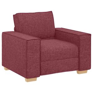 vidaXL Canap&eacute; Fauteuil Rouge Vin 100x78x84 cm Tissu