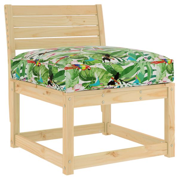 vidaXL Coussin Floral Multicolore 70 x 70 x 12 cm Tissu Oxford